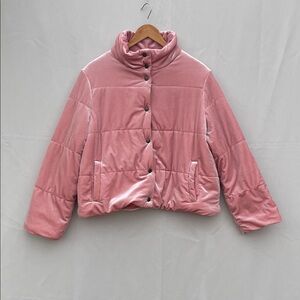 POPSUGAR Women’s Puffer Jacket, size‎ XXL, Blush Pink